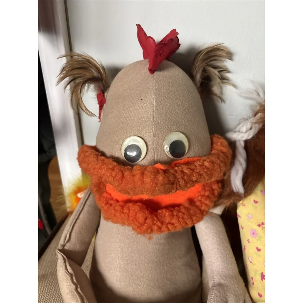 RARE Set Of 2 Vintage Puppet Productions Inc LARGE SIZE Muppet Puppets 70's-80's